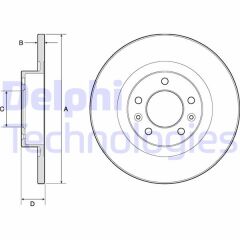 DELPHI BG4748C ARKA FREN AYNASI P508 1.6VTI-1.6THP-1.6HDI-2.0HDI 10 > 290x12x10