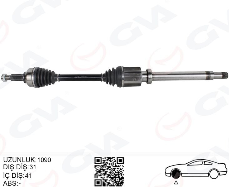GVA 4435032 AKS KOMPLE SAĞ ÖN FORD CUSTOM 12> 2.2 TDCİ KISA ŞASE