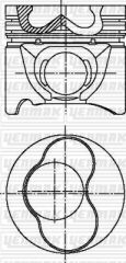 YENMAK 31-04301-000 MOTOR PİSTON SEGMAN STD 1-2 PİSTON BORA-CADDY II-GOLF III-IV-PASSAT-POLO-A3-A4 1.9TDI 79.51mm