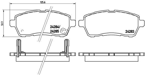 VALEO 671493 ÖN BALATA FIESTA VI 1.4-1.4TDCİ 1.6 TDCI 08 >SWIFT 10 > JUSTY 07 > MAZDA II 07 > SIRION 08 >