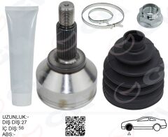 GVA 4437004K ÖN AKS KAFASI DIŞ SAĞ-SOL MONDEO III 2.0TDCI-2.0 BENZ. 00>07