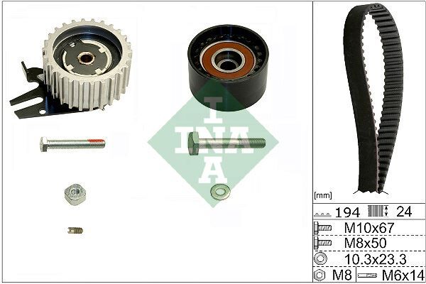 INA 530056110 TRIGER SETI 194x240 FIAT EGEA 15> LINEA 09> DOBLO III 10> BRAVO II 07>14 500 L-X 12> ALFA ROMEO GI ULIETTA 10> MITO 08>15 JEEP RENEGADE 14> OPEL COMBO 12> SUZUKI SX4 S-CROSS 13> VITARA 15>1.6D MTJ