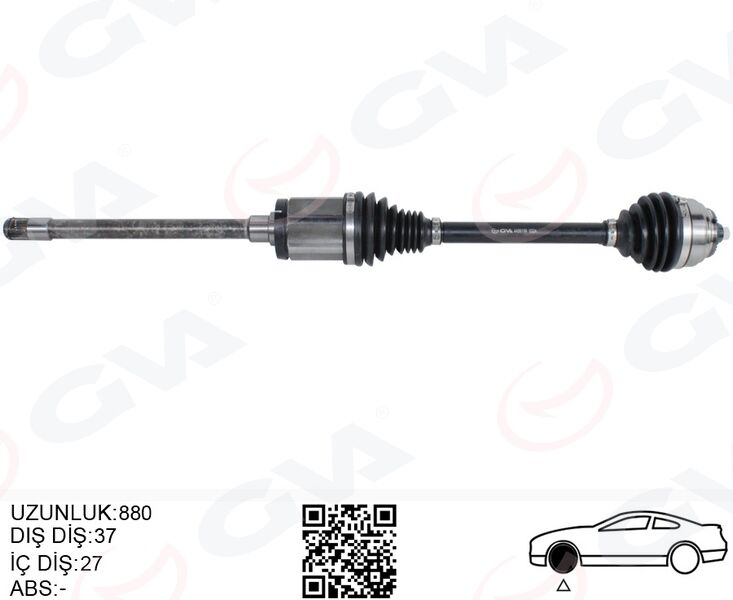 GVA 4499196 KOMPLE AKS ÖN SAĞ BMW X3 F25 X4 F26 880MM