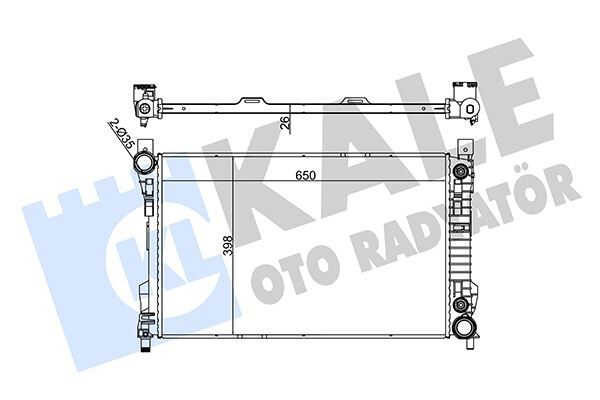 KALE 360600 MOTOR SU RADYATORU MERCEDES W203 CL203 S203 C209 A209 R171