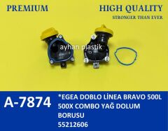 AYHAN A7874 YAĞ DOLUM KAPAĞI SPORTU KOMPLE EGEA-LINEA-DOBLO-BRAVO-GIULIETTA 1.6 MJET 10>
