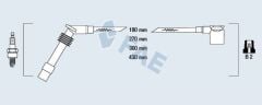 FAE 85085 BUJİ KABLOSU TAKIMI OPEL CORSA B-COMBO B-ASTRA F 93>00 1.2-1.4İ C12NZ-X12SZ-14NZ-X14SZ