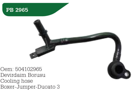 WPI PB2965 DEVIRDAIM SU BORUSU FIAT DUCATO 06> IVECO DAILY 06> 2.3MJET