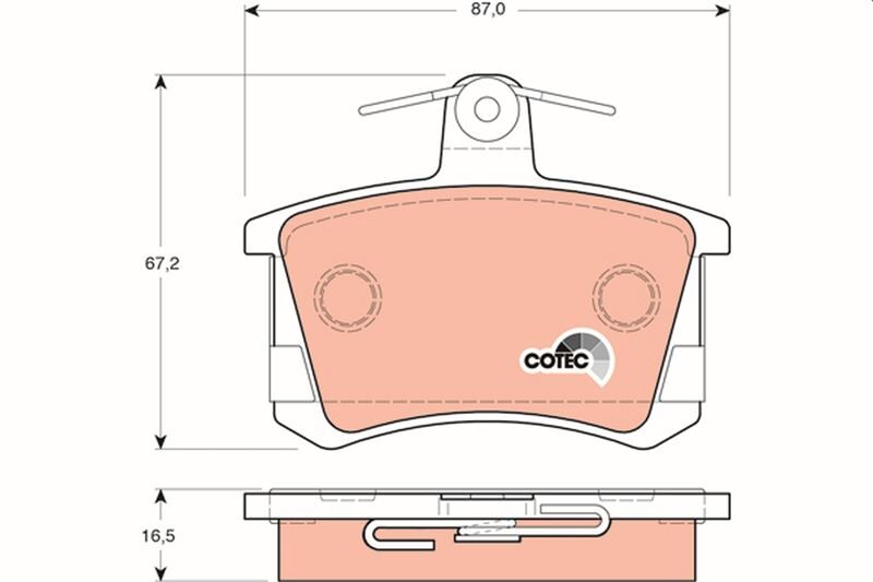 TRW GDB1163 ARKA BALATA AUDI A4 95-00 A6 94-07 A8 95-00 80-100-100 AVANT