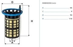 FILTRON FILT PE 982/2 EGEA/DOBLO II-III/500/GIULIETTA YAKIT FILTRESI MAZOT FILTRESI