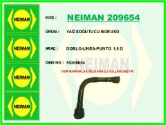 NEIMAN 209654 YAĞ SOĞUTUCU BORUSU DOBLO-LINEA-PUNTO 1.6 D