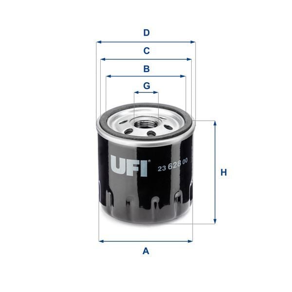 UFI 2362800 YAG FILTRESI MERCEDES OM607 W176 W246 C117 X156 W415 . RENAULT CLIO IV 12> MEGANE IV 15> DUSTER 12> SYMBOL III 14> NISSAN QASHQAI II 13> JUKE 12> NOTE E12 13>16 1.5dCi K9K