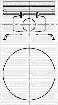 YENMAK 31-04169-000 MOTOR PİSTON SEGMAN STD 79.50 CLIO II 98>05 MEGANE 96> LOGAN 04> SANDERO 08> SOLENZA 03> 1.4 K7J