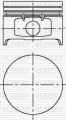 YENMAK 31-04169-000 MOTOR PİSTON SEGMAN STD 79.50 CLIO II 98>05 MEGANE 96> LOGAN 04> SANDERO 08> SOLENZA 03> 1.4 K7J