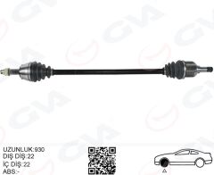 GVA 4427032 KOMPLE AKS SAG ON FIAT DOBLO 119.223 1.4 01-10