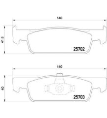 KALE 22525 169 15 ANS KD13 ÖN FREN BALATASI RENAULT CLIO IV 12> SYMBOL III 13> DACIA SANDERO II 13> LOGAN MCV II 14> LOGAN II 13> 0.9TCe 1.0SCe 1.2 1.2TCe 1.5dCi 1.6