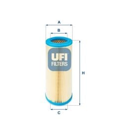 UFI 2736700 HAVA FİLTRESİ DOBLO 1.6 16V-1.9D-1.9JTD 01-