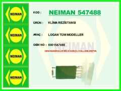 NEIMAN 547488 KLİMA REZİSTANSI LOGAN TÜM MODELLER