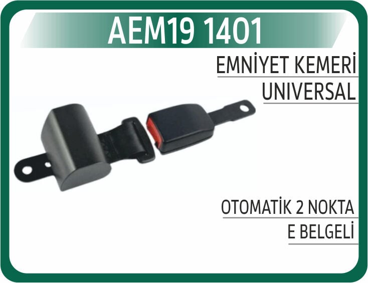 AEM19 1401 EMNİYET KEMERİ OTOMATİK 2 NOKTA - E BELGELİ