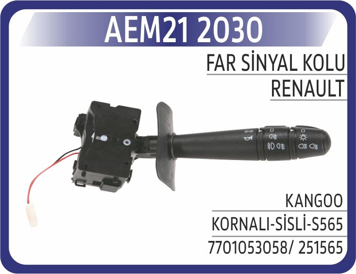 AEM21 2030 FAR SİNYAL KOLU KANGOO KORNALI-SİSLİ-S565