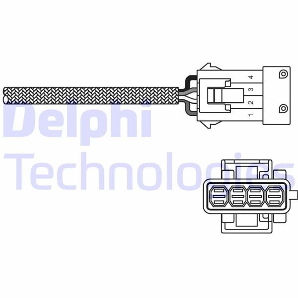 DELPHI ES10795-12B1 OKSİJEN SENSÖRÜ ÜST-ÖN PARTNER-BERLINGO-P206-P208-P301-P306-P307-P308-P406-O407-P607-C-ELYSEE- C3- C4-C5-XSARA 1.4 TU3 1.6 TU5 2.0 EW10 2.2 EURO5