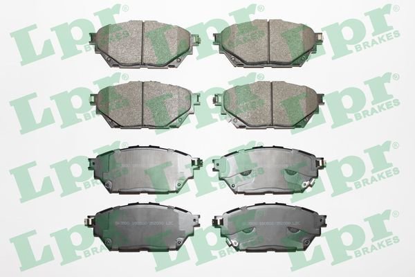 LPR 05P2000 ÖN / ARKA TAKIM FREN BALATA MITSUBISHI CANTER 3.0L 4P10 Euro5 FUSO TFA35 TFA35L TFB75 TFB75L TFB85 T FB85L kamyon 12-> Aşınma ikaz soketli - 8 parça