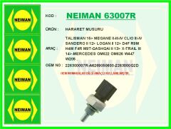 NEIMAN 63007R HARARET MÜŞÜRÜ RENAULT TALISMAN 15> MEGANE II-III-IV CLIO III-IV SANDERO II 12> LOGAN II 12> NISSAN QASHQAI II 13> X-TRAIL III 14> 1.2 D4F 1.6dCi R9M 1.6 SCe H4M 2.0 F4R 2.3dCi M9T . MERCEDES OM622 OM