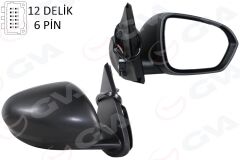 GVA 1019186 DIŞ DİKİZ AYNASI SAĞ ELEKTRİKLİ ISITMALI SENSÖRLÜ DACIA DUSTER 17-10 12H7P VM-6805EHSR