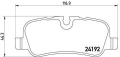 VALEO 670742 FREN BALATASI ARKA LAND ROVER DISCOVERY L319 RANGE ROVER L322 L320