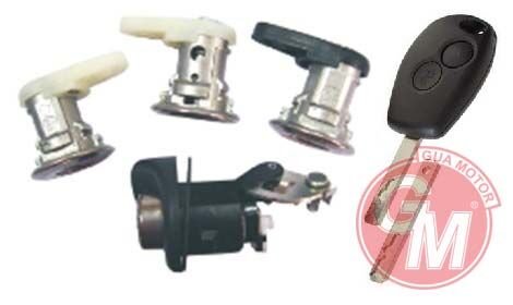 KAPI KİLİT FİŞEK TK 4 lü SET KUMANDALI ANAHTAR İLE DACIA LOGAN SANDERO