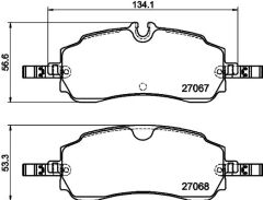 AUTOTECH DB331-177 ARKA FREN BALATASI YENI TRANSIT CUSTOM V710E 23>