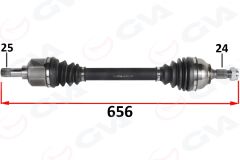 GVA 4443315 KOMPLE AKS ÖN SOL PSA 301 1.6 HDI 100 PS EURO 6 18-