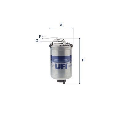 UFI 2402200 YAKIT FİLTRESİ POLO 5 1.2-1.4TDI RAPID FABIA 1.2-1.6TDI IBIZA 4 1.2-1.6TDI
