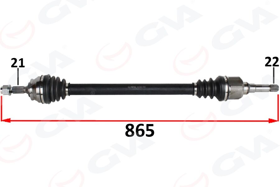 GVA 4443328 KOMPLE AKS SAG ON PSA 2008 I 1.2 M-T 05- CITROEN C3 III 1.2 M-T 16- C4 CACTUS 1.2 M-T 14-