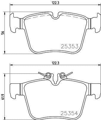 VALEO 671489 FREN BALATASI ARKA MERCEDES C-CLASS W205 S205 C205 A205