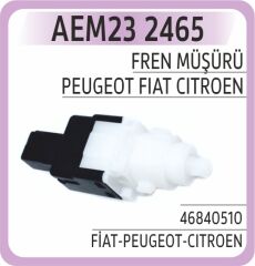 AEM23 2465 FREN PEDAL MÜŞÜRÜ ALBEA-LINEA-DOBLO-PUNTO-500-BRAVO-DUCATO 2001 > 2 FİŞLİ SİYAH-BEYAZ 46840510