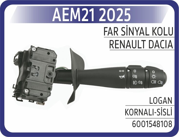 AEM21 2025 FAR KORNA KOLU SİSLİ RENAULT CLIO SYMBOL-DACIA LOGAN 1.4-1.6 04 >