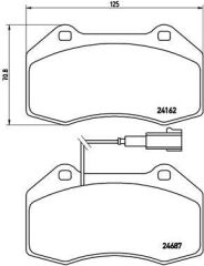 VALEO 670275 ÖN BALATA FİŞLİ GRANDE PUNTO 199 1.4 ABARTH 12/07 > FIAT 500 1.4 10 > ALFA MITO 1.4TJET 1.4T 08 >