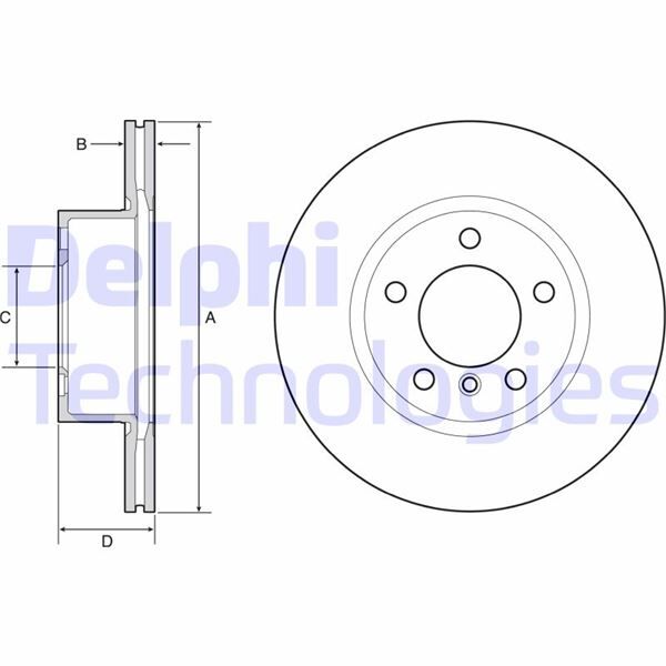 DELPHI BG4645C FREN DISKI ON BMW F20 F21 F30 F31 F34 F32 F33 F36