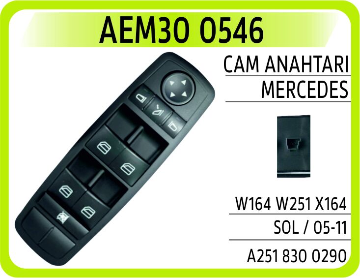 AEM30 0546 CAM ANAHTARI MERCEDES W164 W251 X164 SOL / 05-11