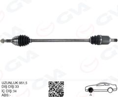 GVA 4491218 KOMPLE AKS ÖN SAĞ OPEL ASTRA J 1.4 T-1.6i A-T 09-16
