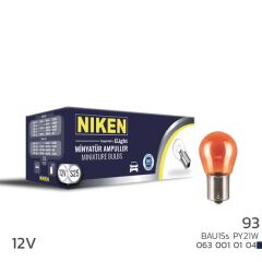 NIKEN 0630010104 NIKEN 93 AMPULYAKIN TIR. BAU15s PY21W AMB 10LU