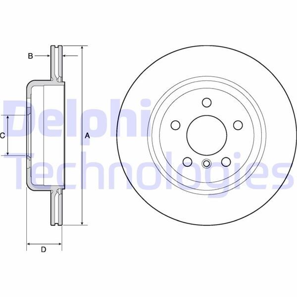 DELPHI BG4664C FREN DISKI ARKA BMW F10 F11 F18