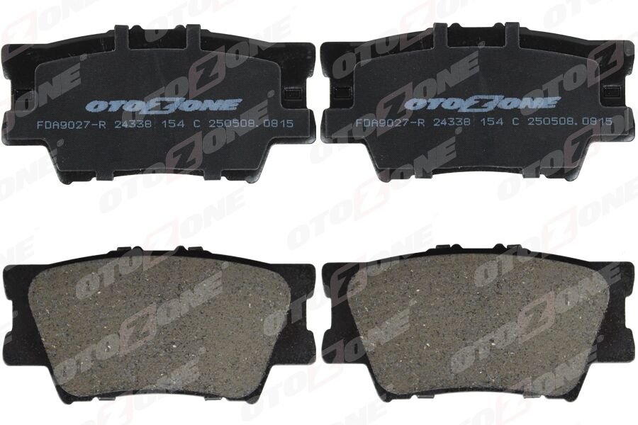 OTOZONE FDA9027-R ARKA FREN BALATA TOYOTA RAV4 2.0L 1AZ-FE ACA30 ACA31 06-12 / 2.0L 1AD-FTV D4-D ALA40 12->