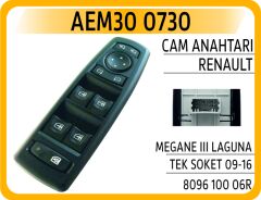 AEM30 0730 CAM ANAHTARI RENAULT MEGANE III LAGUNA TEK SOKET 0