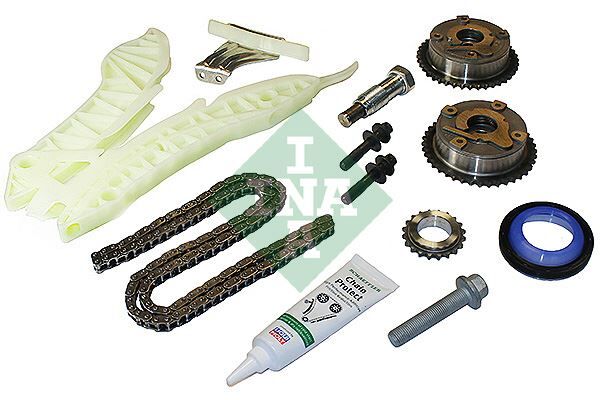 INA 559010440 EKSANTRİK ZİNCİR SETİ OPEL GRANDLAND PEUGEOT P207-P208-P308-P508-P3008-P5008-RZC-PARTNER CITROEN BER LINGO-C3-C4-C5-DS3-DS4-DS5 1.6 THP-VTI BMW N13 F20 F30 MINI R55 R56 R57 R58 R59 R60 KEÇELİ
