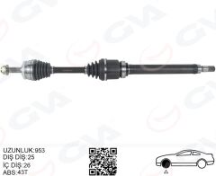 GVA 4499176 ÖN AKS KOMPLE SAG VOLVO S40 I V40 I 1.8-2.0 97>04