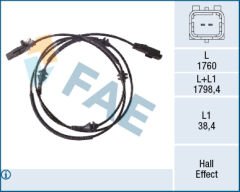 FAE 78518 ABS TEKERLEK HIZ SENSÖRÜ ARKA PSA 407 1.8 16V-2.0 16V-2.2 16V 04-