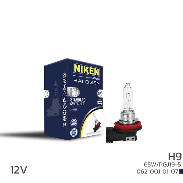 NIKEN 0620010107 NIKEN H9 65W HALOJEN AMPUL PGJ19-5 12V