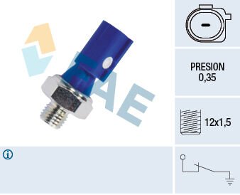 FAE 12841 YAG BASINC MUSURU MERCEDES W169 W245 . SMART FORTWO Coupe 451 09>