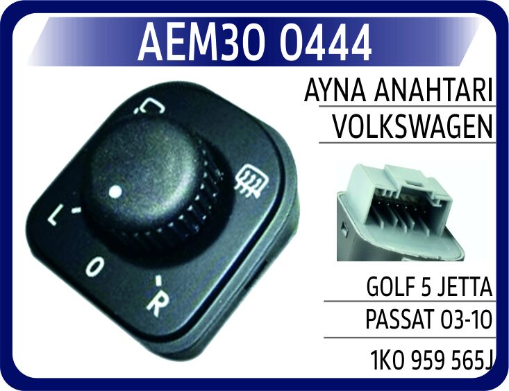 AEM30 0444 AYNA ANAHTARI VW GOLF 5 JETTA PASSAT 03-10 KATLANI